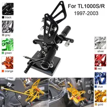 CNC Aluminum Adjustable Rearsets Foot Pegs For Suzuki TL1000S TL1000R 1997 1998 1999 2000 2001 2002 2003 CNC Aluminum Adjustable Rearsets Foot Pegs For Suzuki TL1000S TL1000R 1997 1998 1999 2000 2001 2002 2003