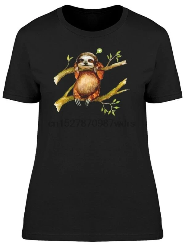 

Cool Watercolor Sloth Women's Tee -Image by Shutterstock