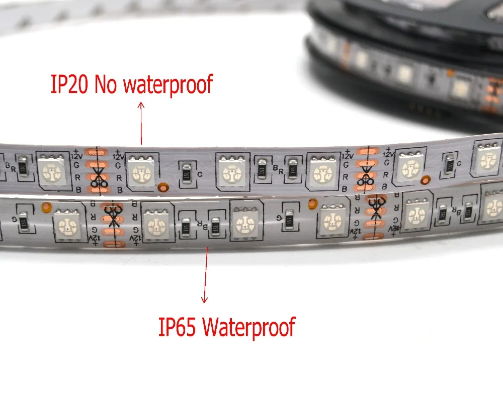 Светодиодная лента 5050 DC 12 V гибкий светодиодный свет 60 Светодиодный/м 5 м/лот RGB/белый/теплый белый/красный/зеленый/синий 5050 Светодиодная лента