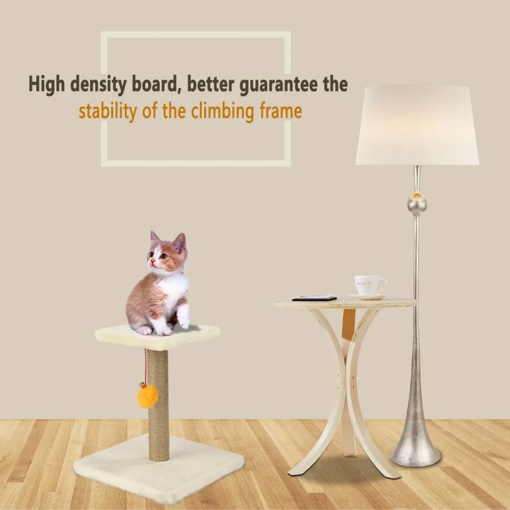 Cat Scratcher Pet Cat Tree Hemp Rope Swing Ball Scratching Post Climbing Frame DIY Assembled Interesting Cat Toys Dropshipping