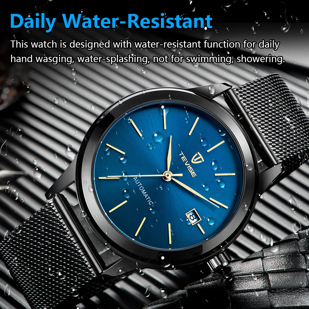

TEVISE 9017 men's mechanical watch Men Automatic Watches Mens clock Waterproof Self-Winding Skeleton Casual sport Wrist watch