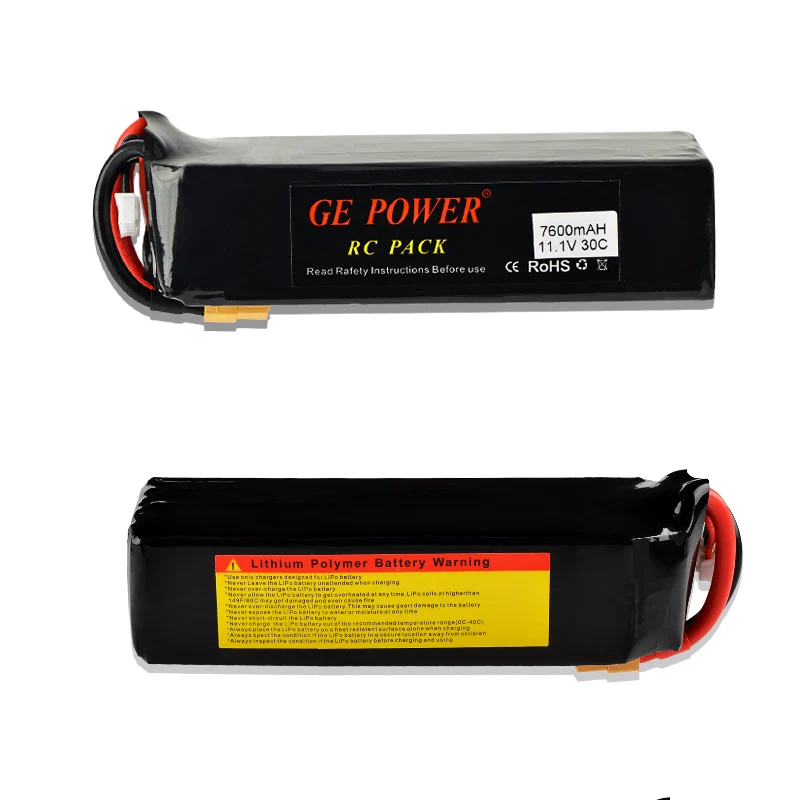 7.4V 11.1V 7600mAh 30C 2S 3S Lipo Battery RC Car Battery for Traxxas
