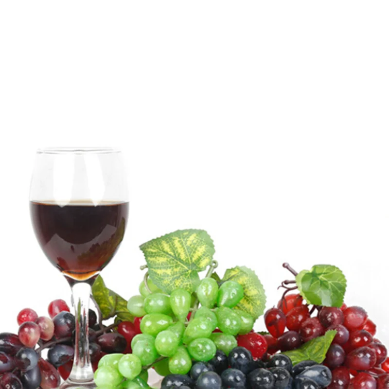 36 виноград искусственные букеты Фрукты Виноград пластик поддельные фрукты Реалистичные Дома Свадебная вечеринка украшения сада мини