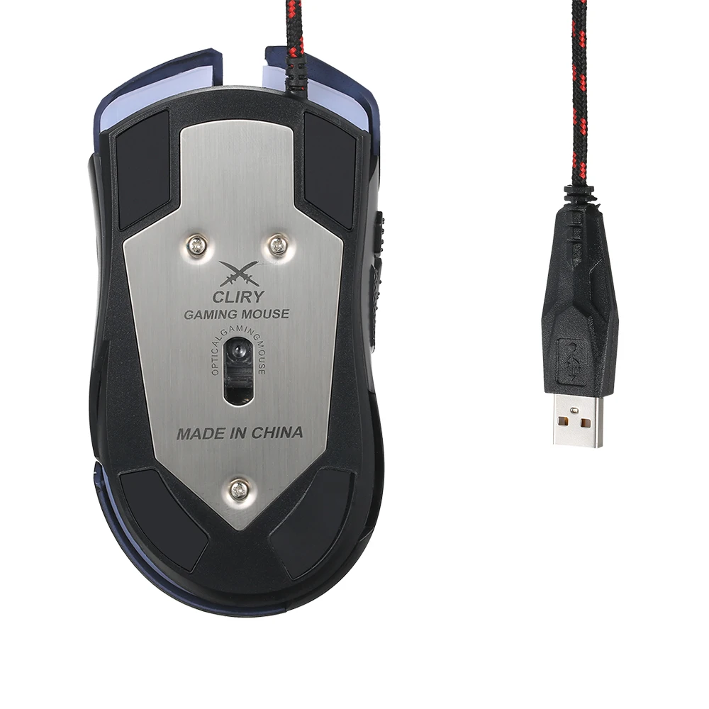 4800DPI USB 2 0 Проводная игровая мышь RGB эргономичная Мыши для ПК ноутбука с низким