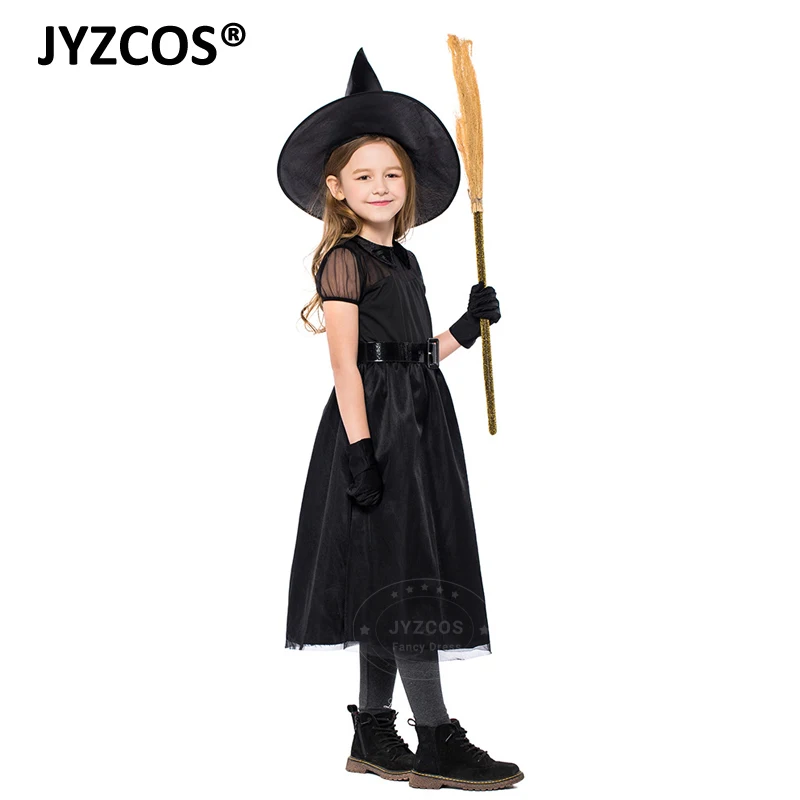 JYZCOS 2018 новый костюм ведьмы Костюмы на Хэллоуин для девочек детский маскарадный