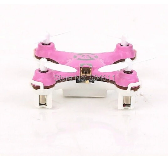 Pink Cheerson CX-10 4CH 2.4GHz 6 Axis Gyro LED Rechargeable Mini Nano RC UFO Quadcopter
