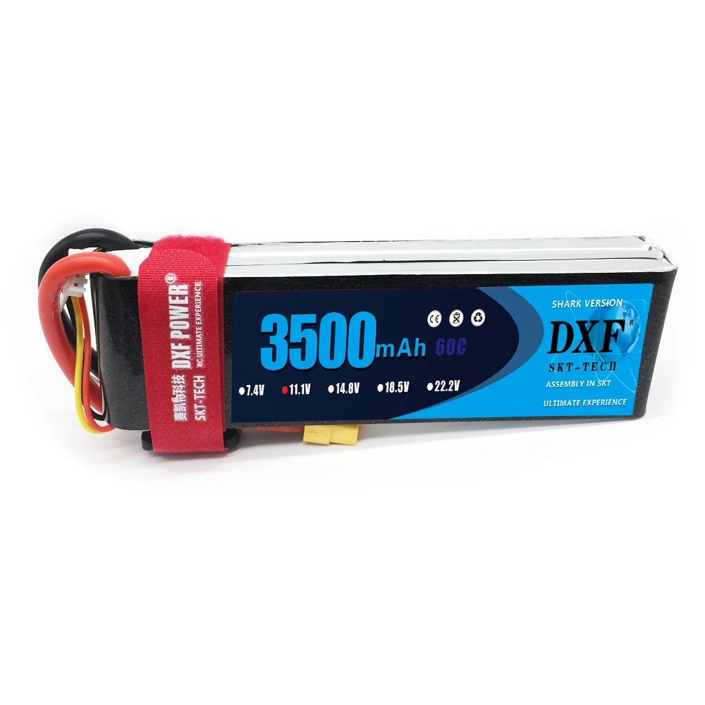 DXF RC Lipo батарея 11 1 v 3500mAh 3S 60C max120C аккумуляторная для самолета танки дрона | Игрушки
