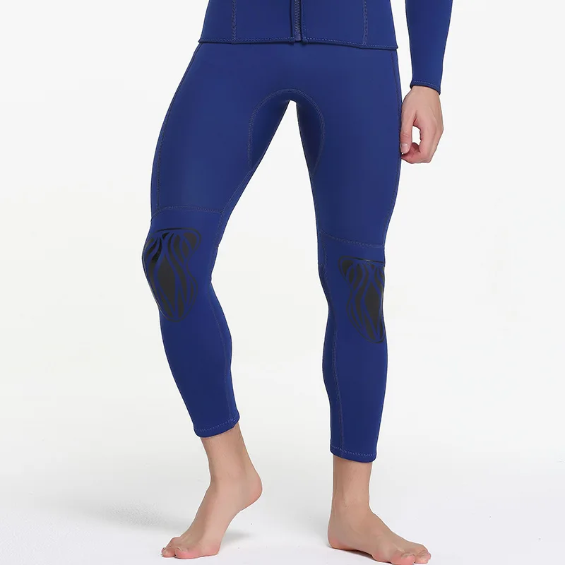 SBART мужские брюки для серфинга, гидрокостюм 3 мм, неопреновые штаны для дайвинга, защита от УФ-лучей, купальный костюм, анти-Медуза, подводное плавание, плавки N - Цвет: Синий