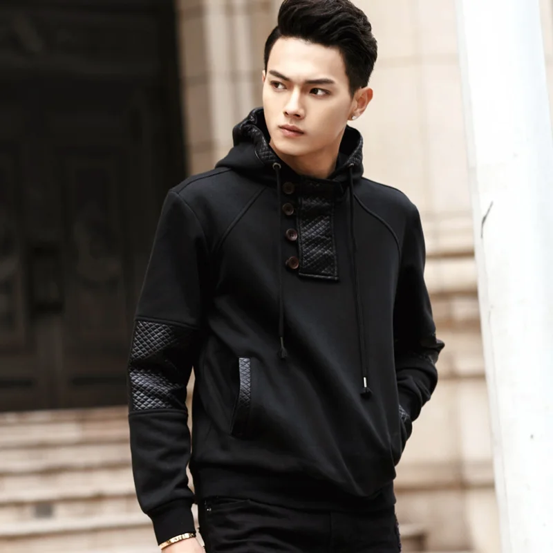 black hoodie mens style
