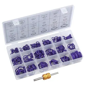 

270Pcs O Rings Kit Car Air Conditioning O-Ring Assortment Set With Valve Core Removal Tool For Door,Window,Bearing,Pump,Roller