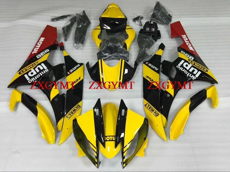 

Plastic Fairings for YZF R6 2006 - 2007 Abs Fairing for YAMAHA YZFR6 2007 Yellow Black Plastic Fairings YZF600 R6 06