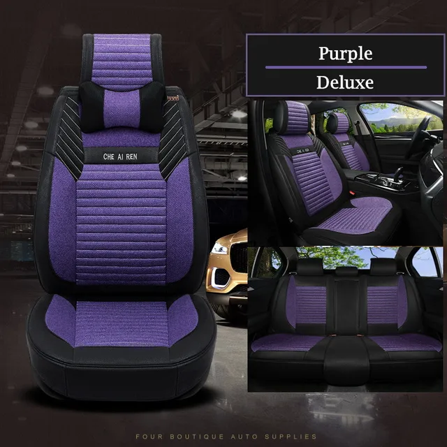 Linen Leather Seat Covers for Suzuki Alto Jimny Swift sport SX4 Vitara