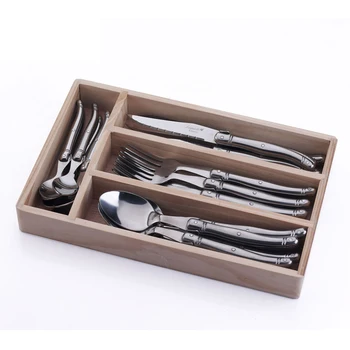 

Europen Design 24 Piece Top Stainless Steel Dinnerware Sets Cutlery Tableware & Dinnware Gift box Steak Knife Fork Dpoon