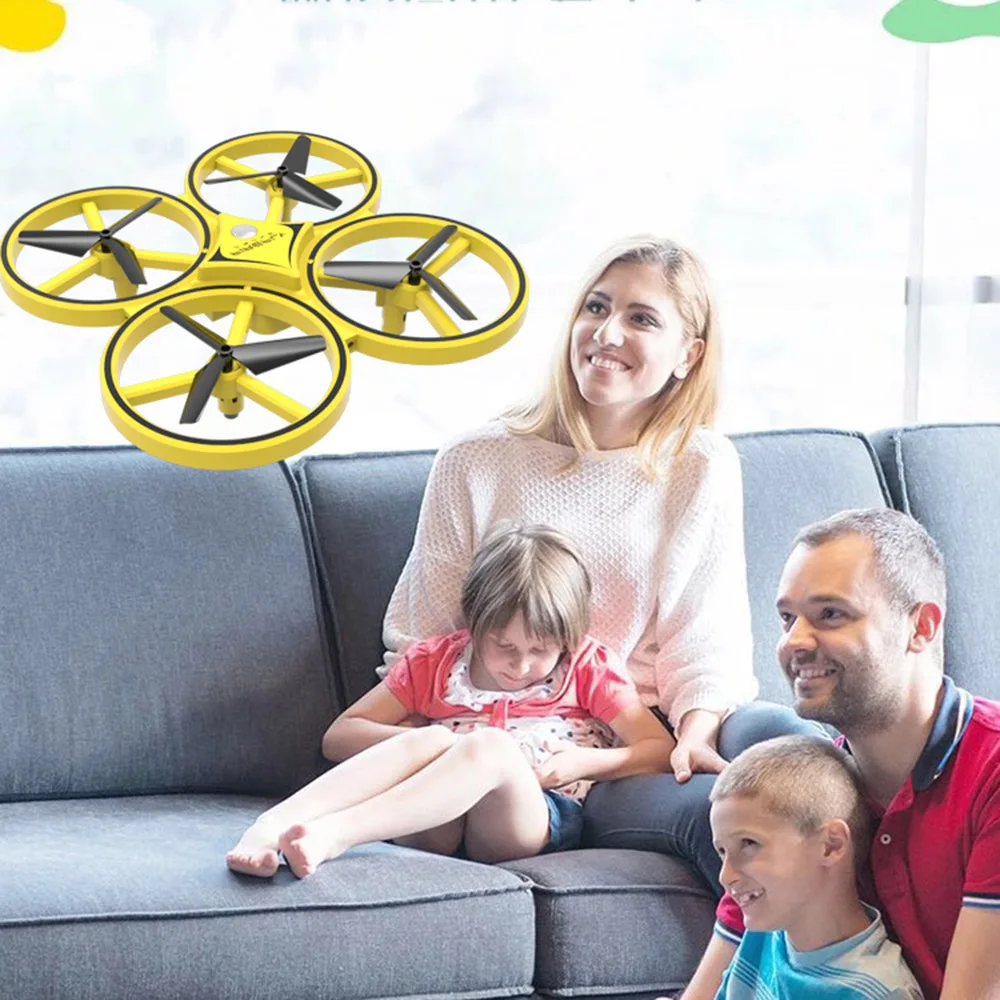 

RC Helicopters Remote Control Toys Watch sensor four-axis Gesture sensing suspension obstacle avoidance intelligent kid baby toy