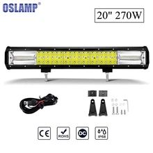 Oslamp 2" 270 W 6000 K комбинированный луч светодиодный рабочий свет бар внедорожный фонарь для Jeep Truck SUV ATV 4x4 4WD 12 v 24 v