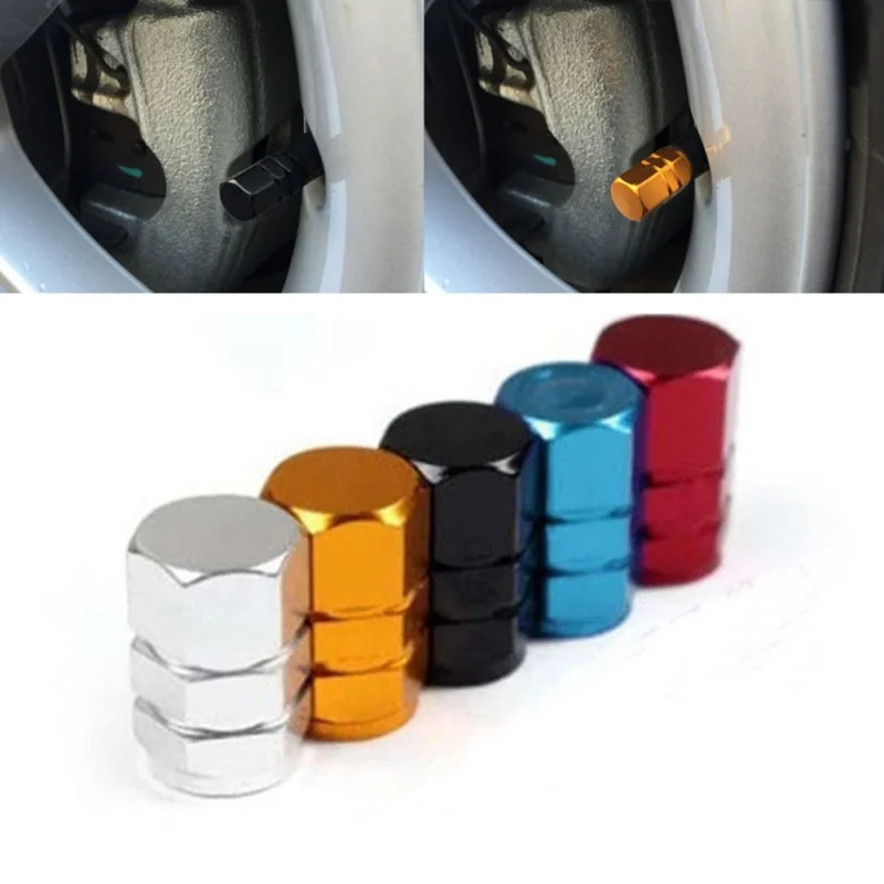 Theftproof Aluminum Car Wheel Tires Valves Tyre Stem Air Caps Airtight Cover | Автомобили и мотоциклы