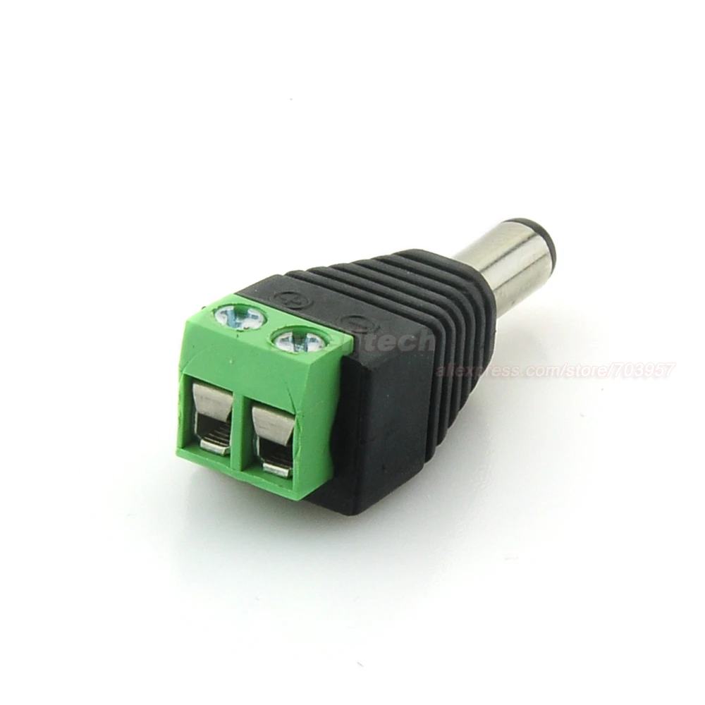 10x DC Male 2.1x5 5 мм разъем питания адаптера для камеры видеонаблюдения|connector dc|connector