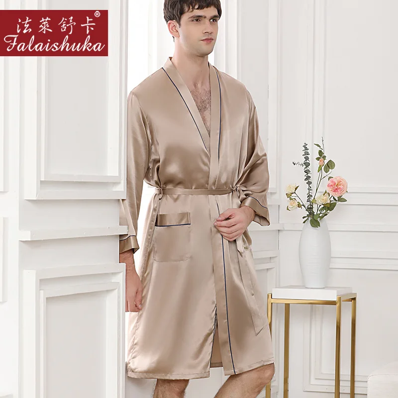 Men's Mulberry 19 Momme Silk Robe