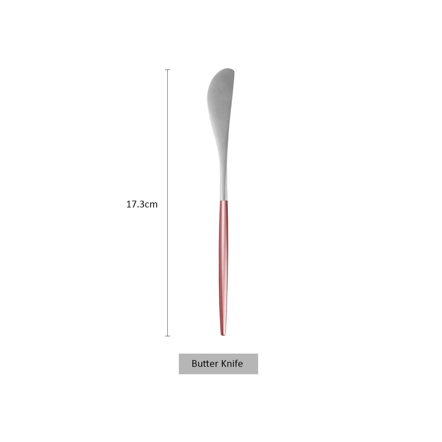 304 нержавеющая сталь набор посуды розовый серебряный столовые приборы кухонные принадлежности Западный нож, вилка, набор дропшиппинг - Цвет: butter knife