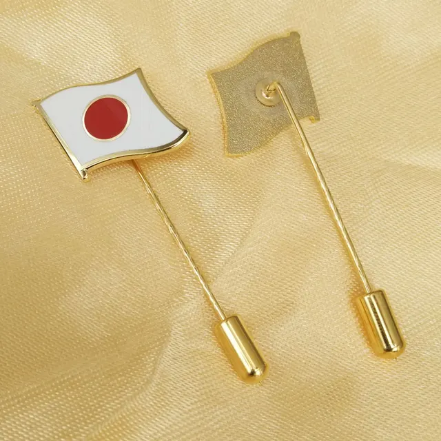 Soft Enamel Japan Flag Lapel Pinsin Brooches from Jewelry