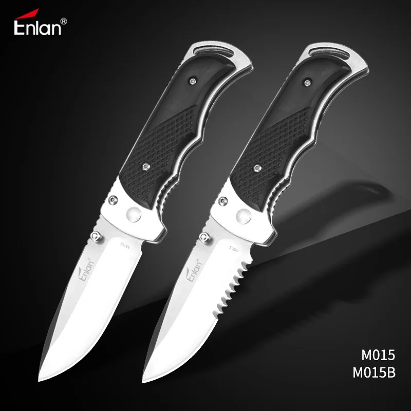 Enlan M015 маленький складной нож 8Cr13Mov шлифовальное лезвие HRC охотничьи ножи для