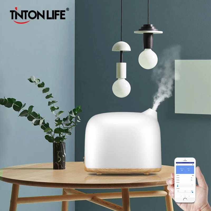 

300ML Intelligent Humidifier Remote WIFI Control and Voice Control with Two Mist Mode and LED Light Aromatherapy