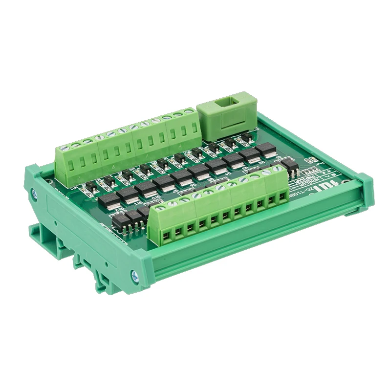 10 Ways NPN & PNP Input NPN Output PLC Amplifier Board Opto-isolated Circuit Terminal Blocks Plate