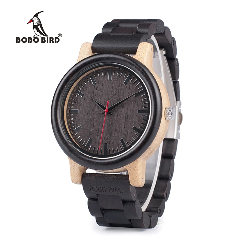 relogio masculino BOBO BIRD Watch Men Wooden Timepieces Quartz Watches Best Gifts for Man Accept Engraving W-M17