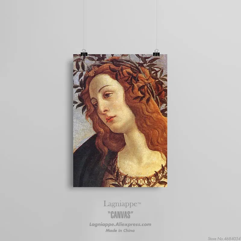 Sandro botticelli Renaissance художественная Классическая фигурка картины для дома для детей, гостиной, спальни, Декор, принт, плакат, Картина на холсте - Цвет: L 854