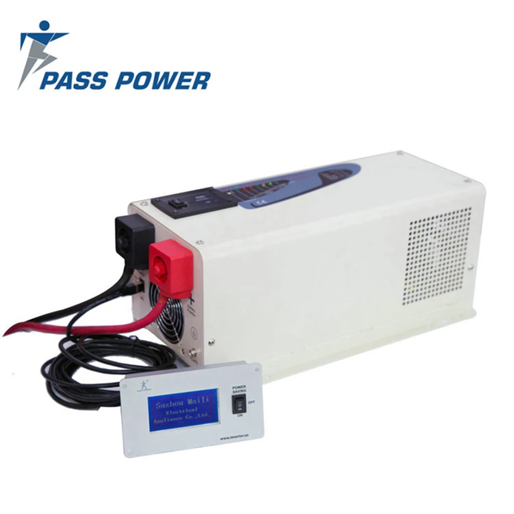 

Low frequency 48vdc to 220vac solar power inverter 3000w with charger for computer and freezer and air conditioner