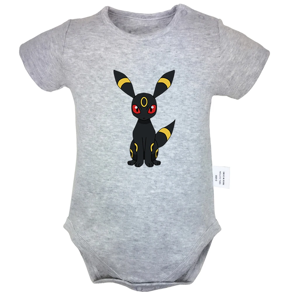 

Cartoon Cute Pokemon Eevee Family Umbreon Vaporeon Design Blue Newborn Baby Bodysuit Suit Toddler Onsies Jumpsuit Cotton Clothes