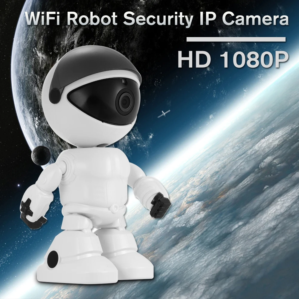 HD 1080P WiFi ip-камера безопасности с поворотом, WiFi камера с поддержкой P2P, ночное видение, обнаружение движения, двухстороннее аудио, управление с помощью приложения для телефона