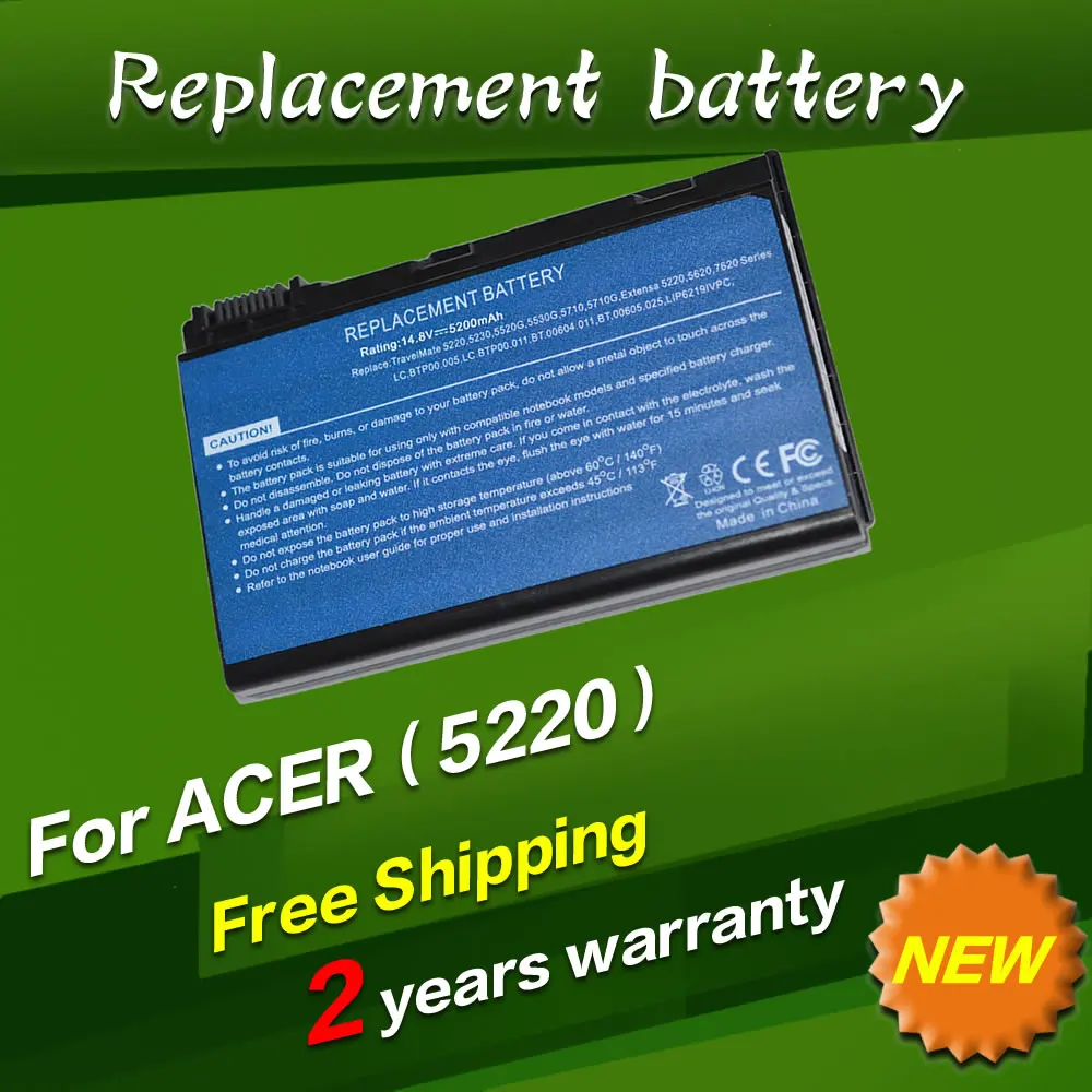 JIGU Laptop Battery For Acer TravelMate 5220G 5230 5310 5320 5330 5520