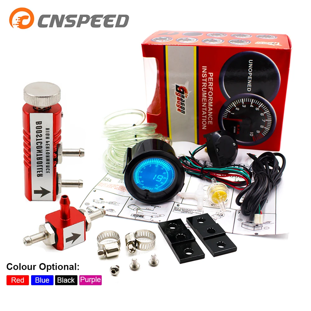 Измеритель импульсного импульса EVO LCD 7 цветный датчик Turbo Boost 2 дюйма 52 мм с