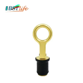 

Rubber Brass Snap Tight Flip Style Hull Livewell Boat Drain Plug Boat bilge transom seawall baitwell