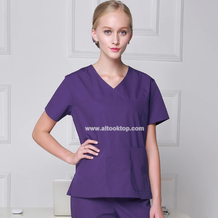 Plus size women nurse uniform hospital medical clothing scrub set men