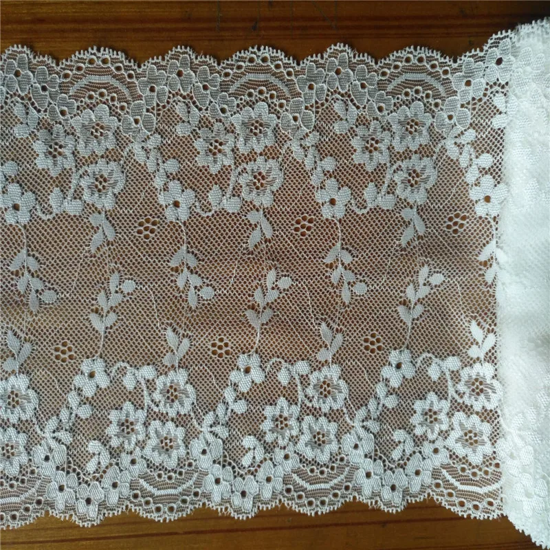 

5yards/lot Width 18.5cm 2colors presser Strands of wire Elastic Lace Fabric DIY Garment Accessories,Wedding Lace,Lace Material