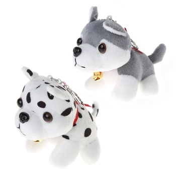 

Cute Puppy Toys Husky Plush Toys Spotty Dog Stuffed Animal Plush Toy Keychain