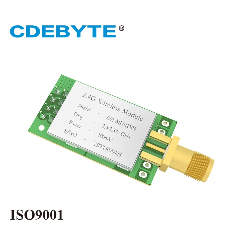 E01-ML01DP5 большой диапазон SPI nRF24L01P 2,4 ГГц 100 мВт SMA антенна IoT беспроводной приемопередатчик приемник nRF24L01P RF модуль