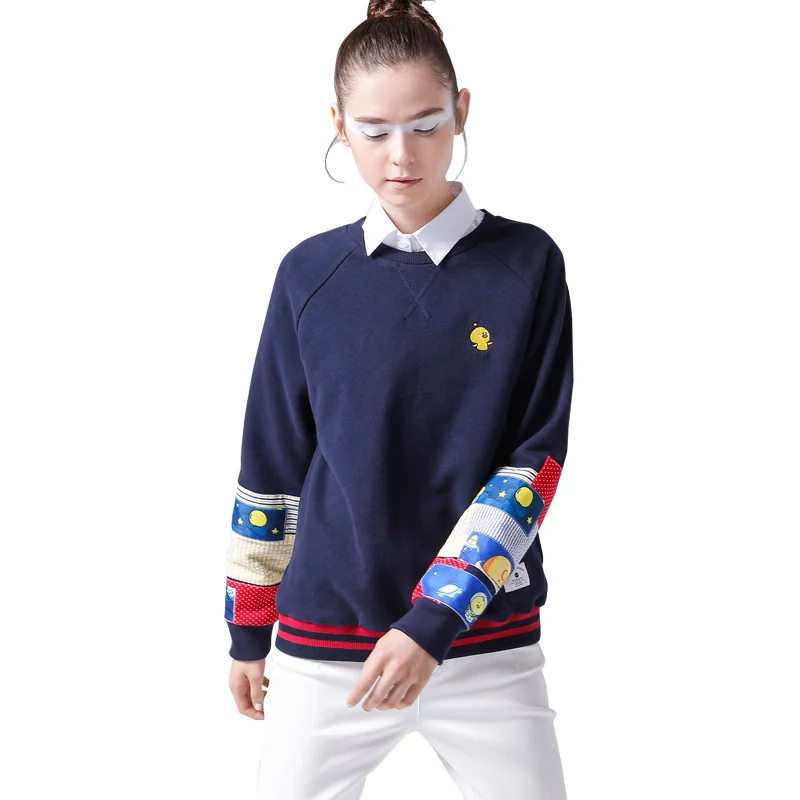  Toyouth Women Sweatshirts And Hoodies 2019 Harajuku Cartoon Printed Pullover Tracksuits O Neck Long