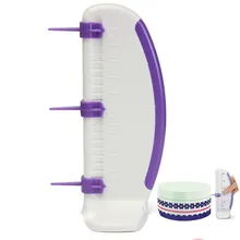 Три-размерная линейка измерительная торт Фондант Пресс-формы для украшения торта инструменты Пластик правитель декоратор границы выпечки инструменты