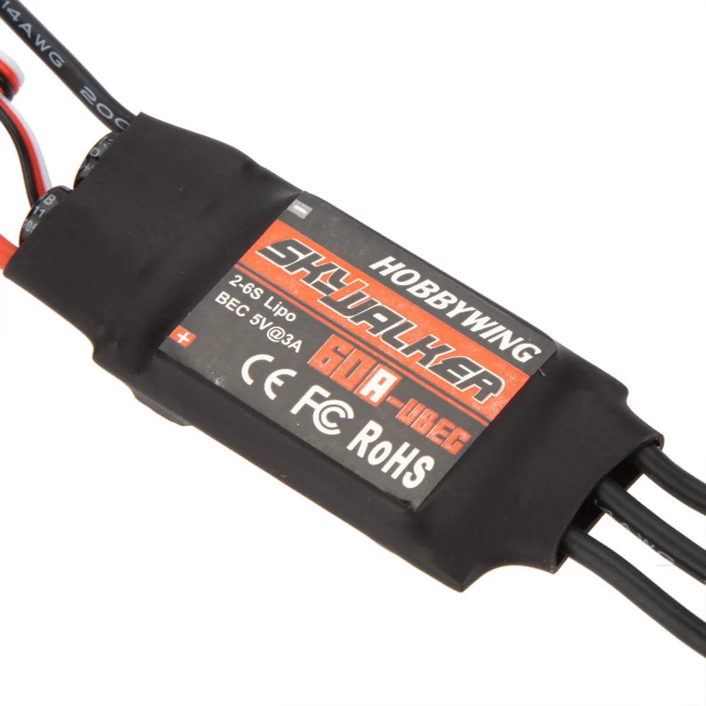 Hobbywing SkyWalker 60A бесщеточный ESC Регулятор скорости с UBEC для RC Trex 500