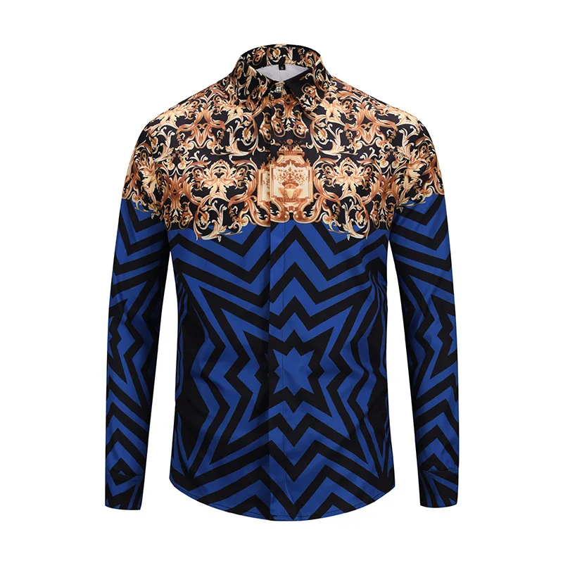 2019 Новое поступление мужские рубашки 3D полосатый дизайн печатный Englnd стиль длинный рукав Закрытая Кнопка M до XXL классная забавная 2019 Новое поступление мужские рубашки 3D полосатый дизайн печатный Englnd стиль длинный рукав Закрытая Кнопка M до XXL классная забавная