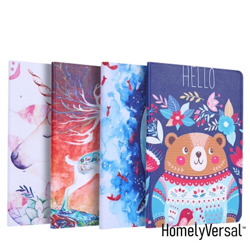 

Kawaii Cartoon Cover for 2018 2017 iPad case protector 9.7 inch air2 cartoon pro10.5 shell mini 1/2/3 /4r for gift ipad stand