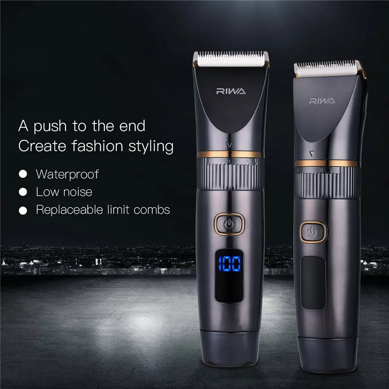 Rechargeable Hair Cutting Machine Electric Professional Washable Hair Clipper Cordless Hair Trimmer