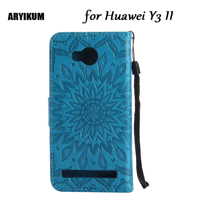 

3D Pattern Flip Leather Wallet Case For Huawei Y3II Y3 II Y3 2 Silicon Phone Back Cover For Huawei y3 ii LUA-L21 LUA-U22 Coque