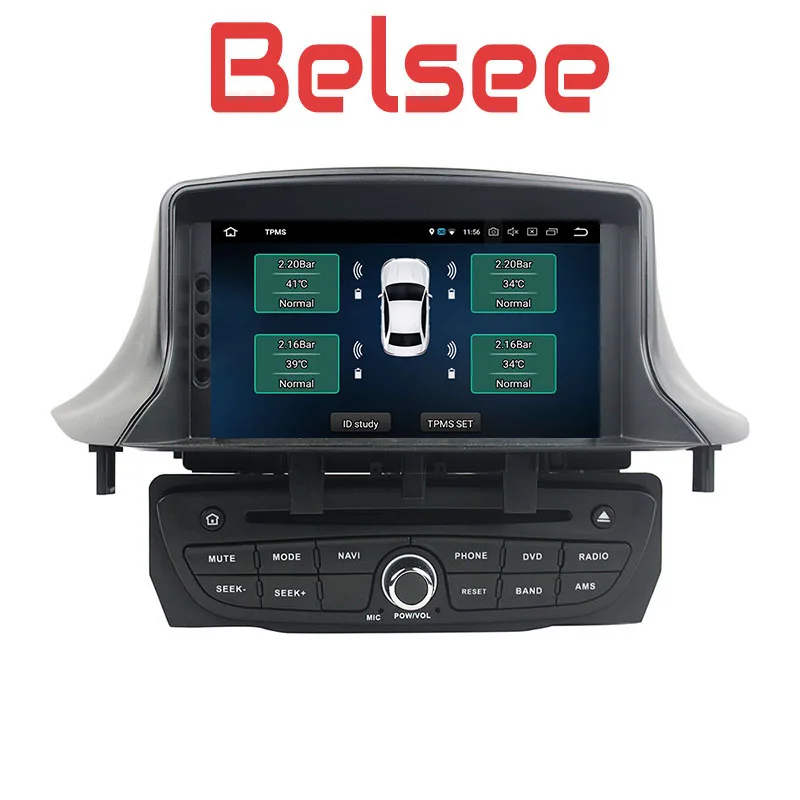 Belsee Android 8,0 2 Din автомагнитола Стерео gps Bluetooth WiFi Авторадио dvd-плеер для Renault Megane MK3 3 Fluence 2009