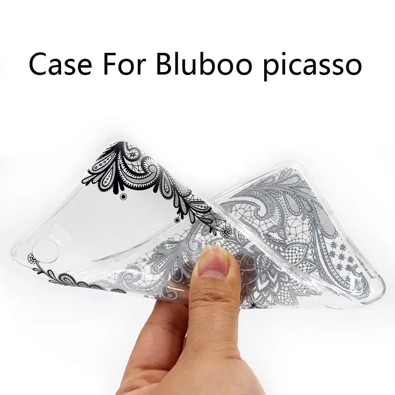 Bluboo Picasso чехол 5," прозрачный ТПУ крутой цветной узор мягкий силиконовый защитный чехол s для Bluboo Picasso чехол для телефона