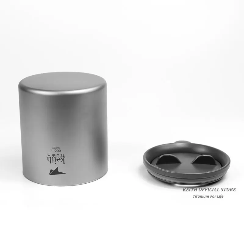Keith titanio puro doble pared café agua Tazas Vasos y copas camping al aire libre cerveza Tazas ultraligero taza de viaje 450 mL 600 ml