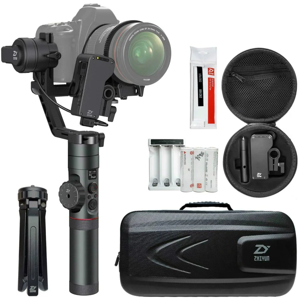 

Zhiyun Crane 2 Dual Handle Kit with Free Servo Follow Focus 3-Axis Handheld Gimbal Stabilizer for Canon Nikon Sony DSLR Cameras